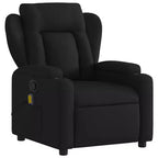 Fauteuil de massage relaxant avec accoudoirs réglables - Tissu noir