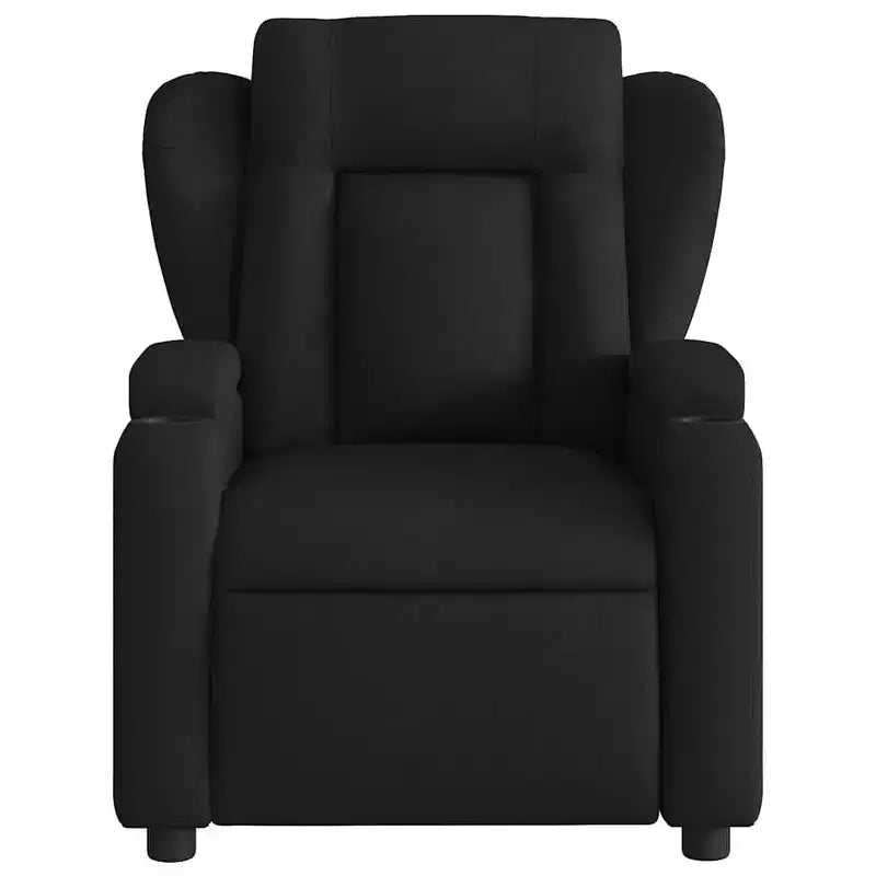Fauteuil de massage relaxant avec accoudoirs réglables - Tissu noir