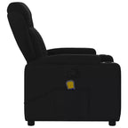 Fauteuil de massage relaxant avec accoudoirs réglables - Tissu noir