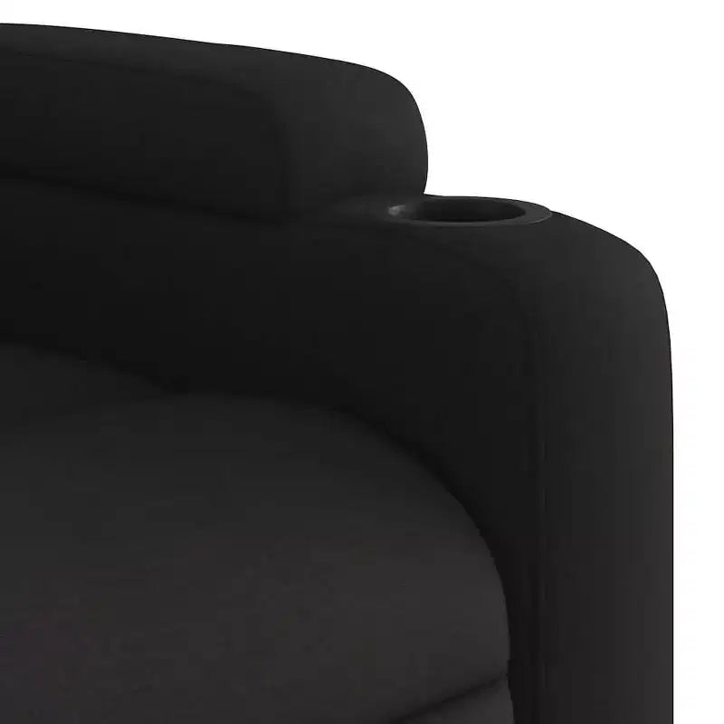 Fauteuil de massage relaxant avec accoudoirs réglables - Tissu noir