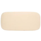 Pouf ottoman rectangulaire Whitley avec pieds en bois