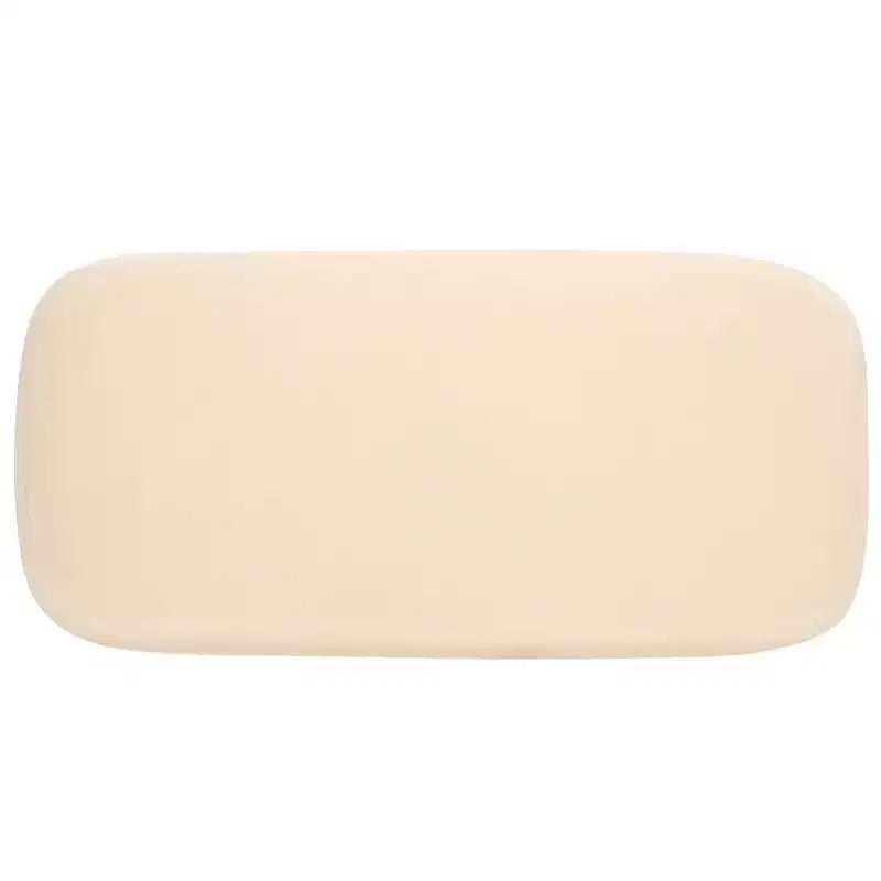 Pouf ottoman rectangulaire Whitley avec pieds en bois