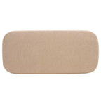 Pouf ottoman rectangulaire Whitley avec pieds en bois
