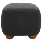 Pouf ottoman rectangulaire Whitley avec pieds en bois