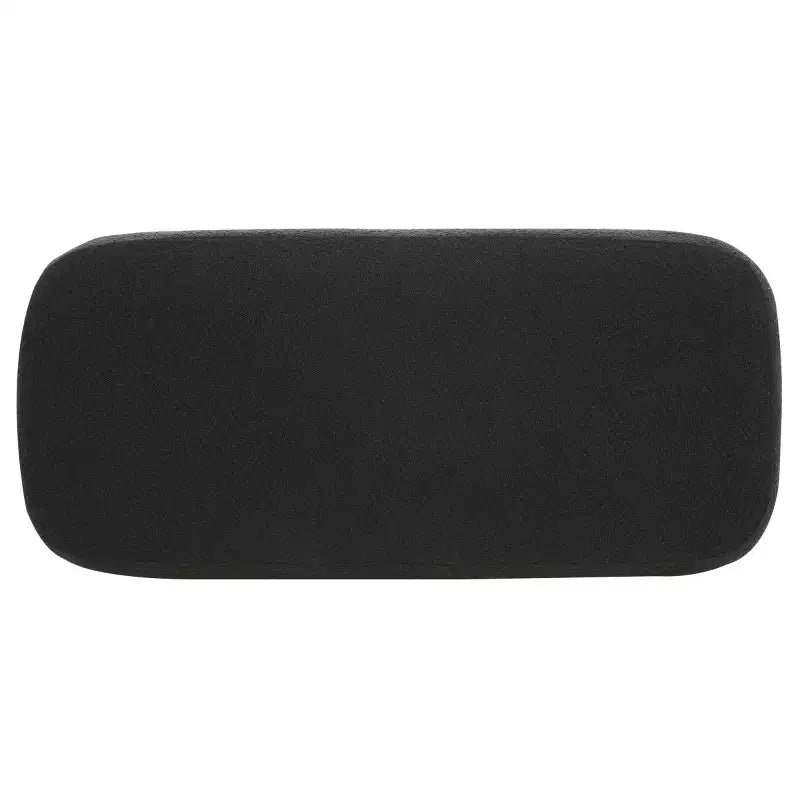 Pouf ottoman rectangulaire Whitley avec pieds en bois
