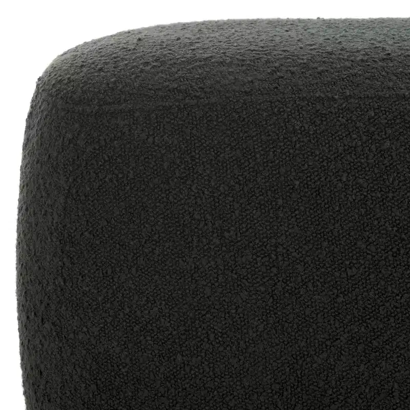 Pouf ottoman rectangulaire Whitley avec pieds en bois