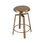 Tabouret de comptoir/bar réglable en fer doré
